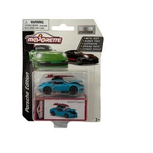 Porsche 911 Carrera S Blue Diecast Majorette Opening Doors/Hood Read Description